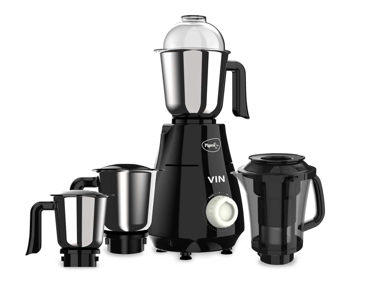 Pigeon by Stovekraft VIN 750 W Mixer Grinder with 4 Multipurpose Jars