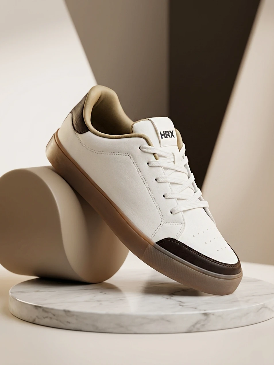 HRX Sneakers For Men - Off White, Brown 79% OFF