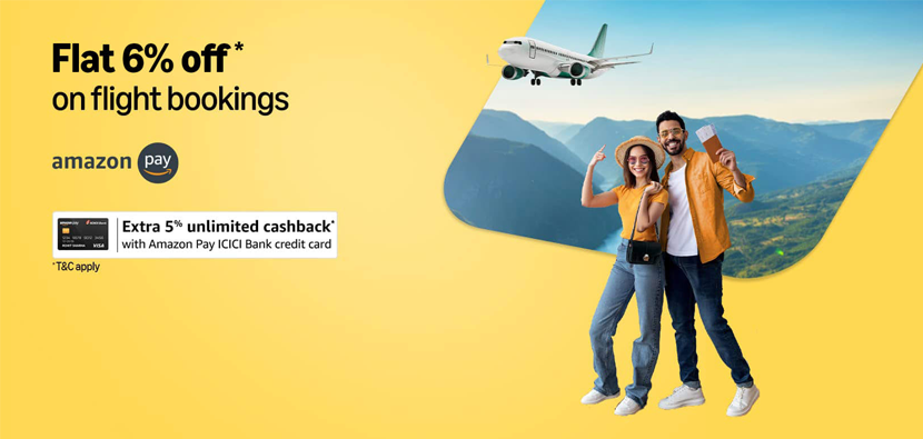 6% Off on Flight Bookings